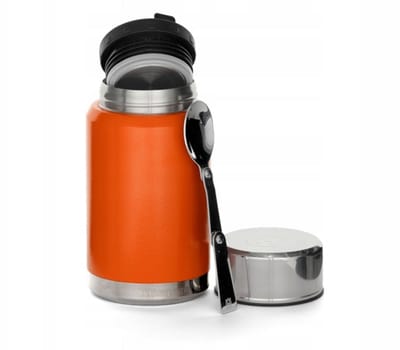 Husqvarna Xplorer Serie - Thermosfles - 0,6L - Dubbelwandig - RVS - Met Geïntegreerde Lepel