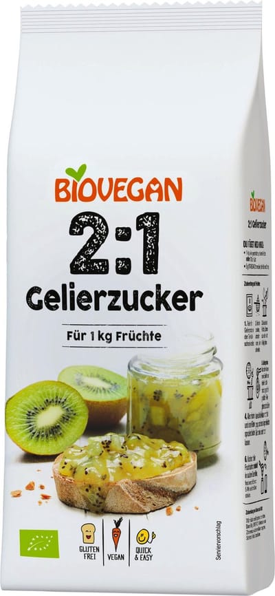 Biovegan Geleersuiker 1:2 glutenvrij bio (500g)