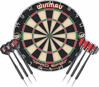 Pro SFB Dartbord met Darts en Accessoires - Duurzaam en Geschikt voor Iedereen