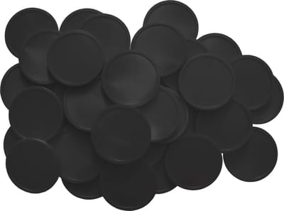 Blanco consumptiemunten / drankmunten Ø29mm  - Zwart - 1.000 stuks