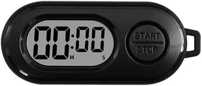 Mechanische afteltimer, geschikt voor huishoudelijke taken, koken en gebruik in de keuken. Kunststof kooktimer, draagbare stopwatch met luid alarm, een handig apparaat voor in huis en de keuken.