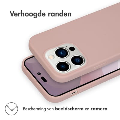 imoshion Hoesje - Geschikt voor Apple iPhone 14 Pro - Color Backcover - Dusty Pink