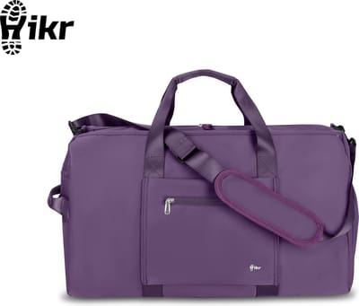 Hikr Reistas – Premium Weekendtas – Transavia & KLM handbagage 55x35x25 tas – 48L – Waterdichte sporttas – Heren en Dames – Fitnesstas – Schoudertas – Duffel bag – Paars