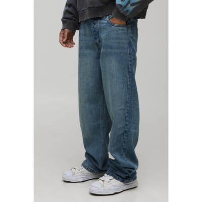 Relaxte rigide gewassen jeans | Vintage Blue | Size 36R