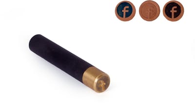 Leerstempel, rond 20mm
