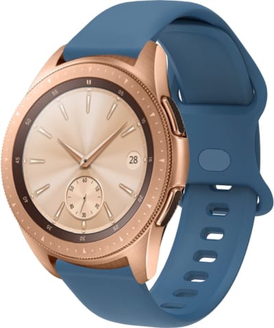 Siliconen bandje - geschikt voor Garmin Vivoactive 4 / Venu 2 / Venu 3 / Forerunner 255 / 265 - donkerblauw