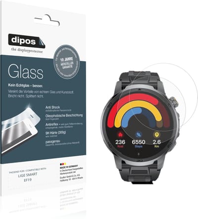 dipos – 2x Matte Pantserfolie geschikt voor LIGE SMART EF19 | 9H Screenprotector