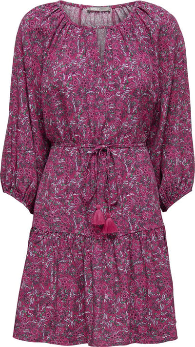 ONLY ONLKEIRA 7/8 TASSEL DRESS PTM Dames Jurk - Maat XS