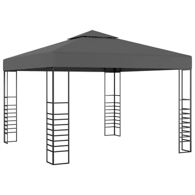 vidaXL - Tuinpaviljoen - 3x3 - m - antraciet