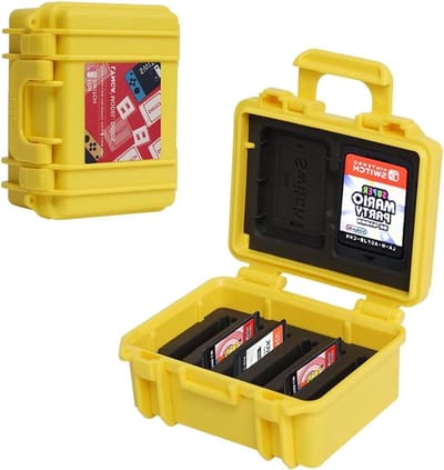 Beschermende Opbergdoos voor Nintendo Switch Spellen, Draagbare Kaartencase met 16 Slots voor Spelkaarten en Accessoires