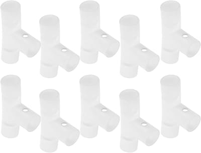 Badkuip Frame Connector - Opvouwbaar Bad Frame - Ruimte Besparen - Praktische Vouwfunctie - 10 Stuks - Wit