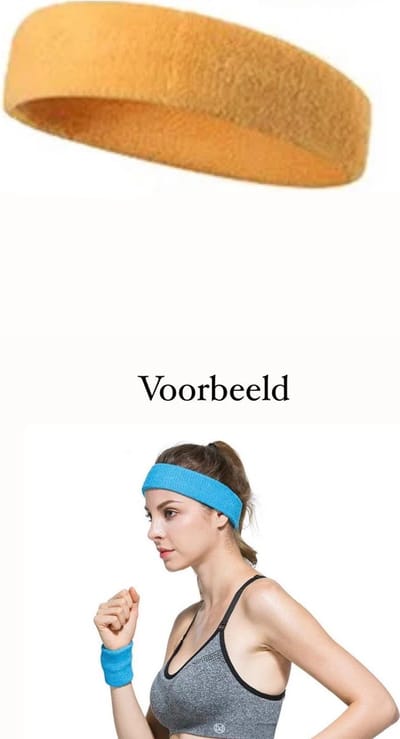 Akyol - Haarband geel - geel haarband - haarband voor sporten - carnaval - Sport haarband - Dames haarband - geel zweetband - gele haarband - geel band - Heren haarband - geel - Meiden haarband - hoofband - Haarverzorging - foute feest - disco