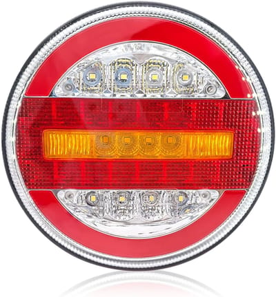 Ronde LED Achterlicht voor Vrachtwagens en Aanhangers - 12V/24V