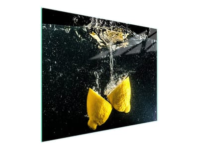 TMK ArtDeko 52x30 Serie - Glazen Snijplank - Citroenmotief - 52x30 cm - Veiligheidsglas