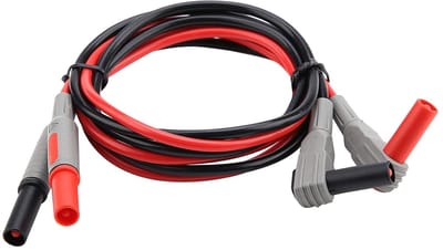 Multimeter Meetsnoeren - Testkabels - Elektrisch Testen - Hoge Geleiding Koper - 1 Meter Lengte - Zwart