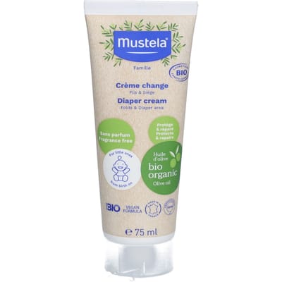 Crème voor Dagelijkse Zorg voor Verschoongebied Mustela Bio 75 ml
