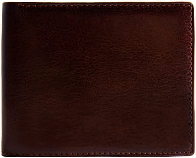 Leren Bifold Portemonnee Bruin - Volnerf Rundleer - 9 Kaartvakken - Magnetische Munthouder - Cadeauverpakking