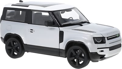 Welly Modelauto / speelgoedauto - Land Rover Defender 2020 - zilver - 8 x 8 x 18 cm - schaalmodel