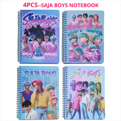 Kpop Ringband Notitieboek Demon Hunter Hoge Kwaliteit Papier SAJA BOYS Cartoon Mode Student Kantoorbenodigdheden Fan Mooie Cadeaus 20.2 14.4cm