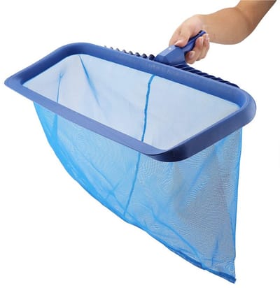 Dailygoody - Swimming Pool Skimmer - Net voor Bladeren - Effectief Schoonmaken - Blauw - Vuilverwijdering - Geschikt voor Zwembad - 58.5x39 cm