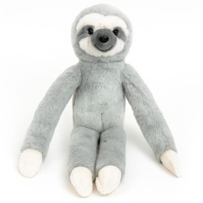 Luiaard Grijs Pluche Knuffel 42 cm - Sloth Plush Toy - Speelgoed Knuffels voor Kinderen Jongens Meisjes