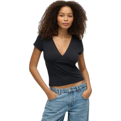 Superdry - Korsettop met kapmouwtjes - Dames - T-shirts