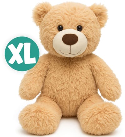Teddybeer Bart Beige Pluche Knuffel 50 cm - Speelgoed Knuffelbeer voor Kinderen Jongens Meisjes - Valentijnsdag Cadeau voor Haar - XXL Teddybeer Groot - Teddy Knuffels