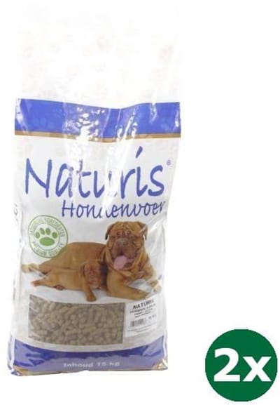 2x15 kg Naturis brok konijn hondenvoer