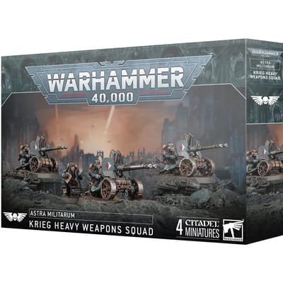 Beeldje Games Workshop Warhammer 40k - Astra Militarum Escouade d'Armes Lourdes de Krieg (x4)