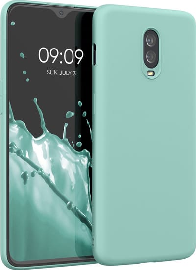 kwmobile telefoonhoesje geschikt voor OnePlus 6T - Hoesje voor smartphone - Back cover in mat mintgroen
