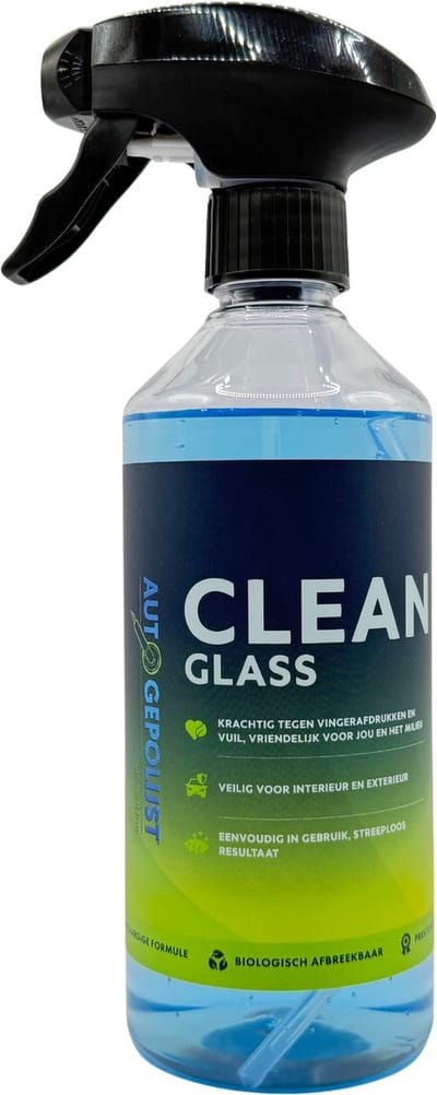 Auto Gepolijst Clean Glass – Glasreiniger – Ruitenreiniger - Biologisch Afbreekbaar – Duurzaam - Auto Wassen
