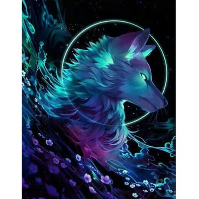 Volledige boor ronde diamant schilderij 5D DIY diamant borduurwerk portret huisdecoratie 20X30CM blue
