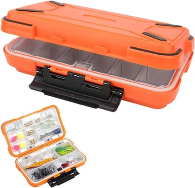 Waterdichte visuitrusting organizer met dubbele zakken voor aas, haken en accessoires - Ideaal voor vliegvissen en outdoor avonturen, Model C, 39 x 39 x 4.5 cm
