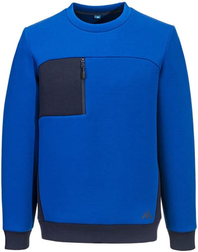 Portwest KX3 Tech Sweatshirt KX377 - Kwarts / Donker marine - L