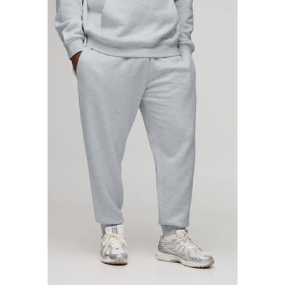 Plus Essential Regular Fit Joggers | Grey Marl | Size 3XL