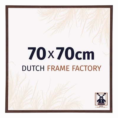 Fotolijst 70x70 cm - Kunststof - Bruin - Angers