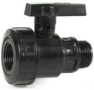 Enkelhendel Afsluiter PVC 2 Inch Binnendraad Buitendraad