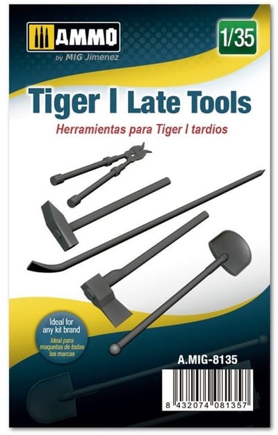 AMMO by Mig Jimenez Modelbouwpakket - AMMO MIG 8135 Tiger Late I Tools Resin onderdeel - 1:35 - Modelbouw