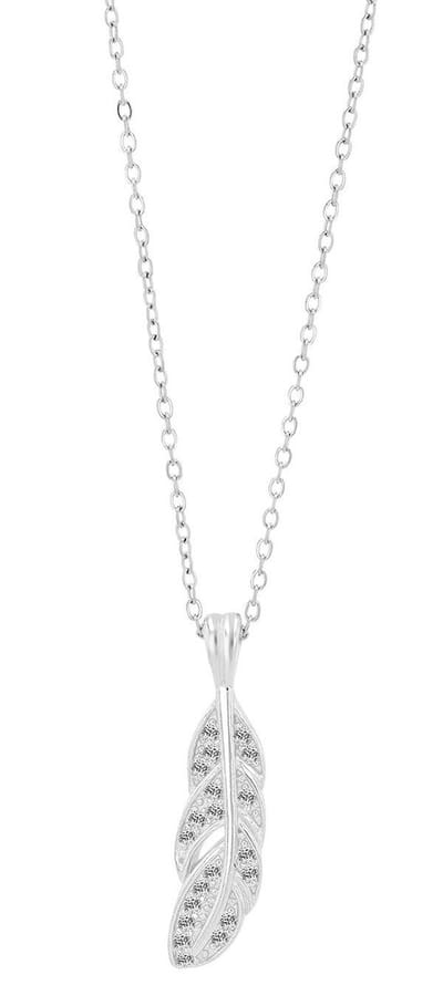 AKZENT Akzent damesketting met hanger "Adley" van 925 Sterlingzilver, gerhodineerd, duurzaam