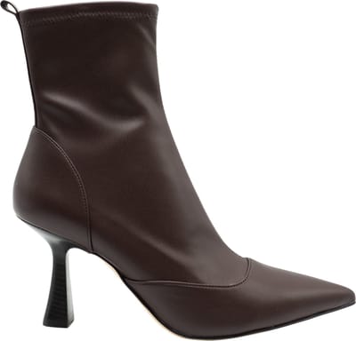 Michael Kors Clara Mid Bootie Dames Enkellaarzen/Sleehakken - Chocolate - Maat 36