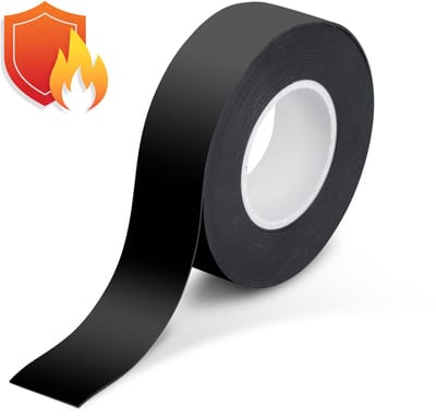 Siliconen Isolatie- En Afdichtingstape Zwart 3 m × 25 mm – Brandwerende Elektrische Tape – Tot 8 kV – −50 Tot +260 °C – Voor Binnen- En Buitengebruik [11077]