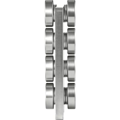 8-Wielige Trolley Montage Rollen, 4 Stuks 1361 kg Belasting, Dubbele Lagers Trolley Montage voor 1-5/8  Brede en Alle 1-5/8  of Hogere Profielgoot, Heavy Duty