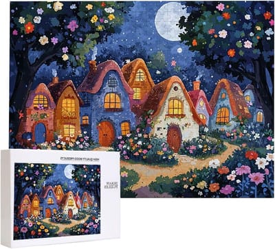 Volwassen Puzzel - Stukjes Spel - Ontspanning Thuis - Natuurlijk Hout Materiaal - 1500 Stukjes - Kleurrijk