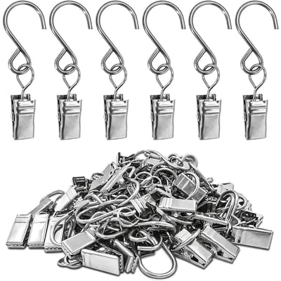 50 STKS Roestvrijstalen S-Haken Licht Hangers Foto Camping Tenten