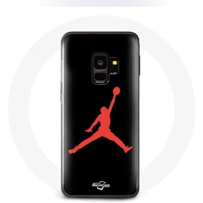 Hoesje - Air Jordan - Galaxy S9 - Rood - Logo - Flexibel