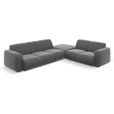 6-zitshoekbank Lola velvet rechts | Windsor & Co