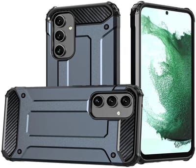Hoesje Geschikt voor Samsung Galaxy A35 | Shock Proof | Hybride Back Cover | Beschermhoes | Schokbestendig | Extra bescherming | Blauw