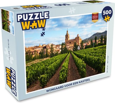 Puzzel Wijngaard voor een kasteel - Legpuzzel - Puzzel 500 stukjes