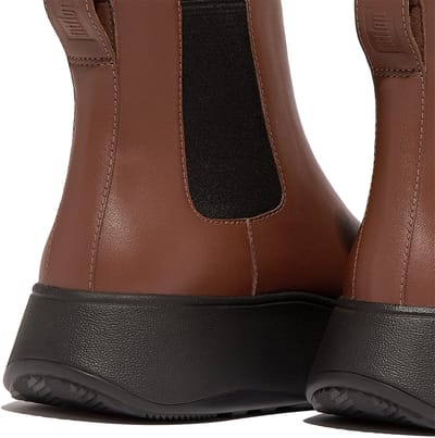 FitFlop FitFlop F-Mode Leather Flatform Chelsea Boots BRUIN - Maat 42