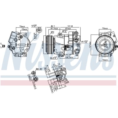 Compressor airconditioning NISSENS 890259